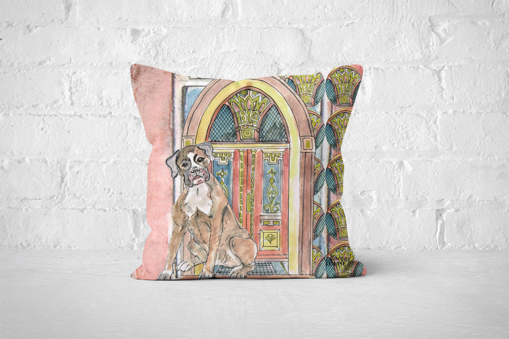 At Home With Boxer Cushion