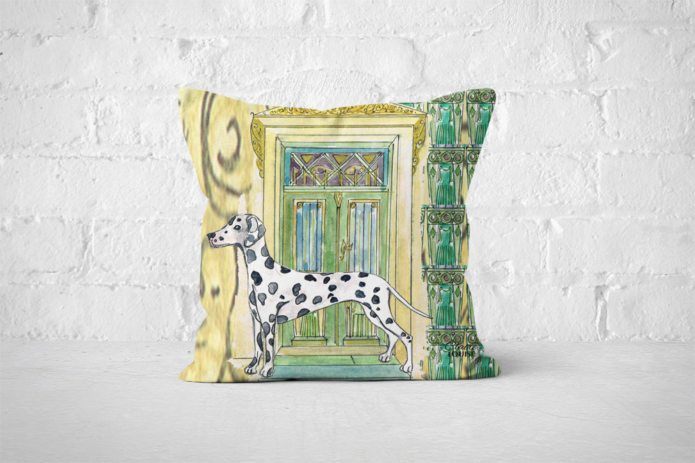 At Home With Dalmatian Cushion