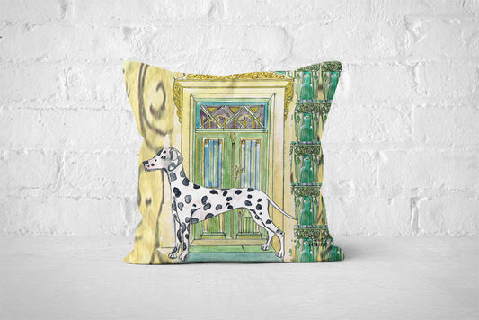 At Home With Dalmatian Cushion