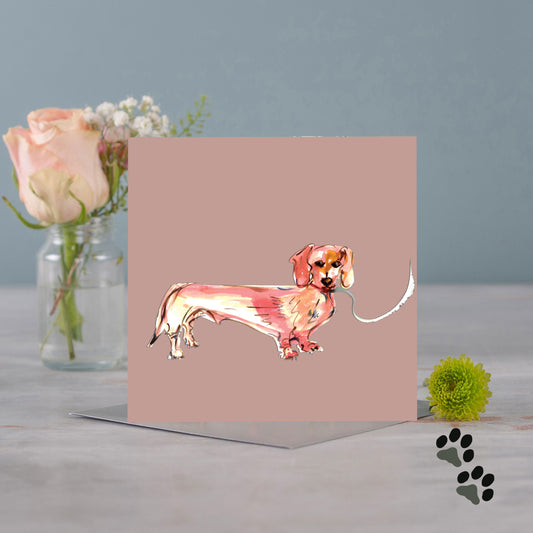 Simply dachshund greeting card - Pack of 6