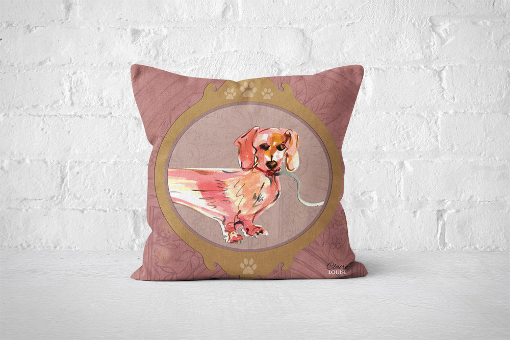 Picture This Dachshund Cushion