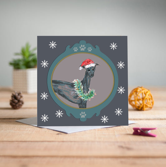 Greyhound Christmas Card - Pack of 6