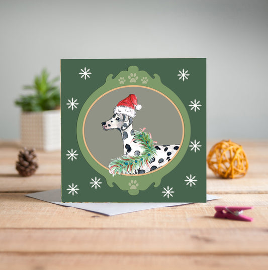 Dalmatian Christmas Card - Pack of 6