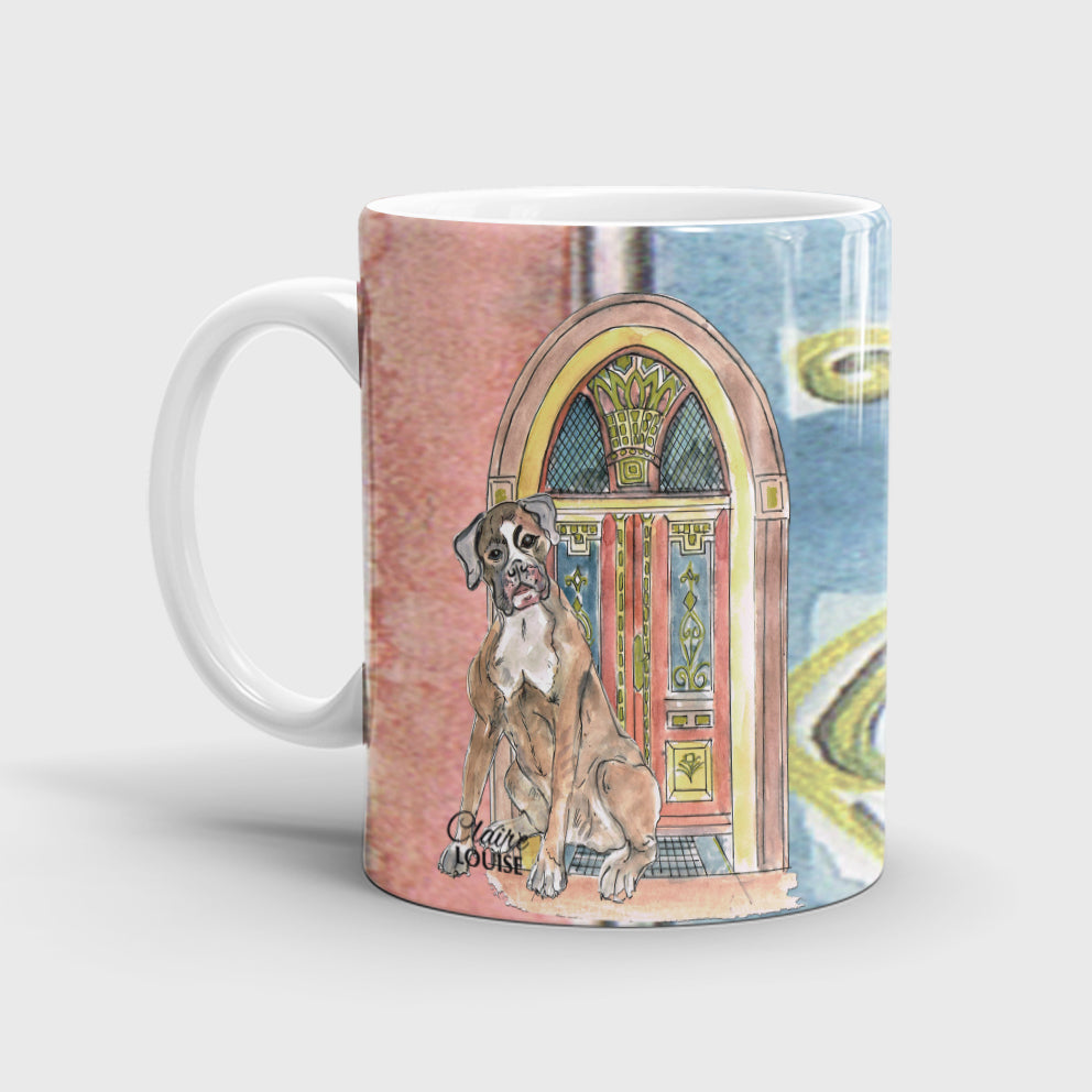 At Home With Boxer Ceramic Mug