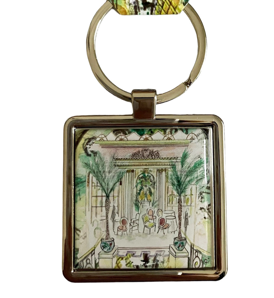 Afternoon Tea At The Ritz Metal Keyring