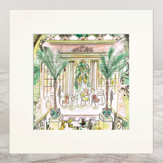 Afternoon Tea At The Ritz Mounted Print