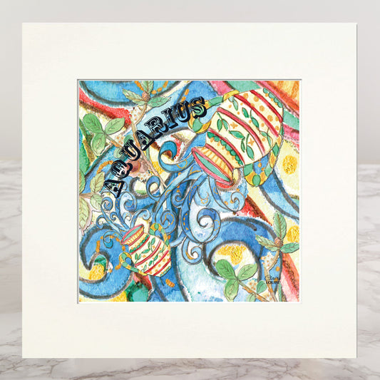 Aquarius Mounted Print
