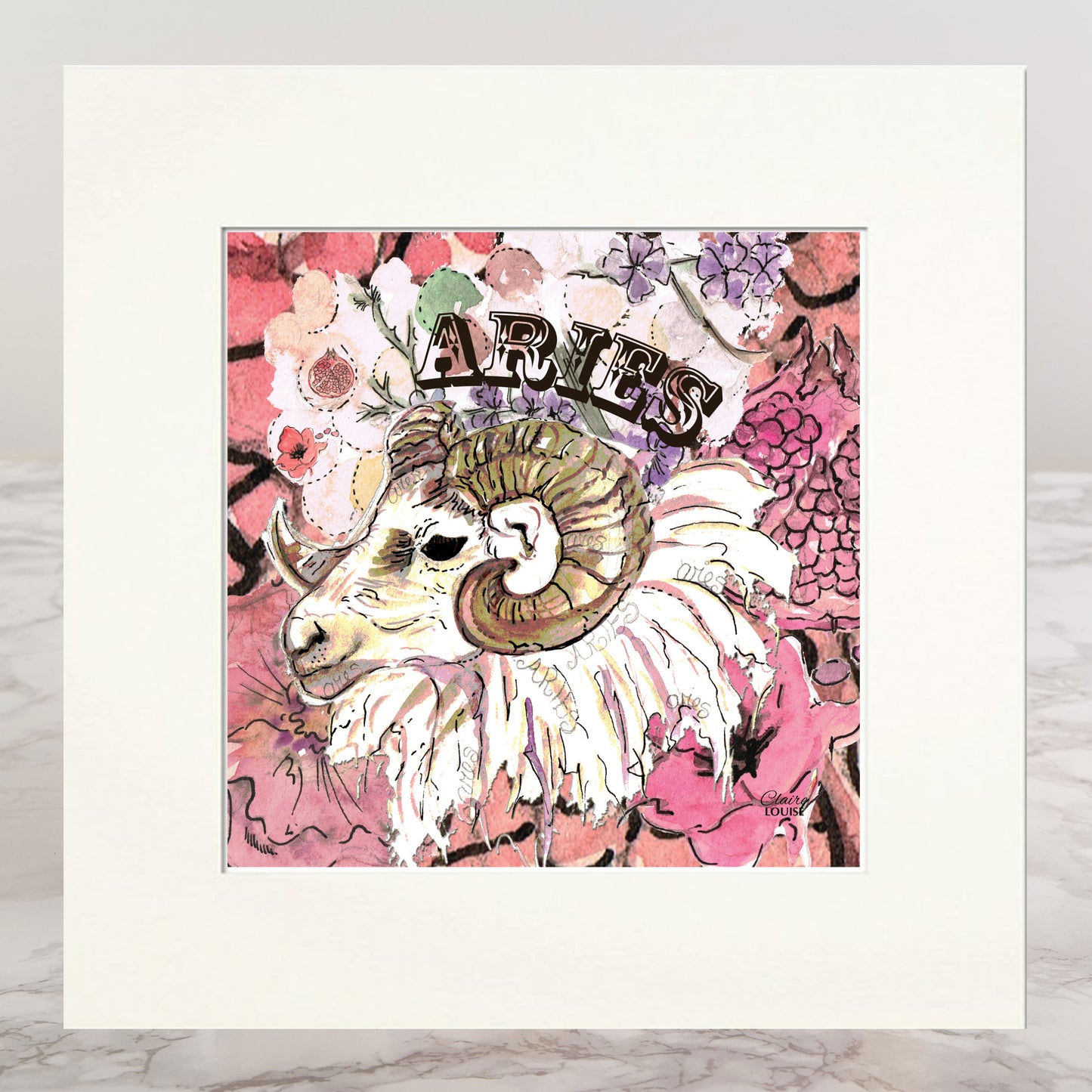 Aries Mounted Print