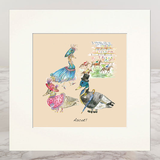 Ascot Mounted Print
