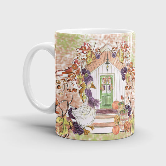 Autumn Welcome Ceramic Mug | Country Cottage & Pumpkin Mug | Autumn Gift