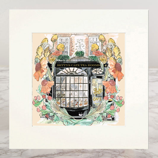 Bettys In Full Bloom Mounted Print