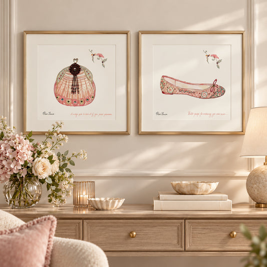 Chaussure de Ballet Mounted Shoe Print
