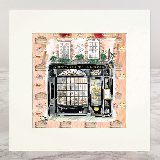 Bettys Tea Rooms Mounted Print