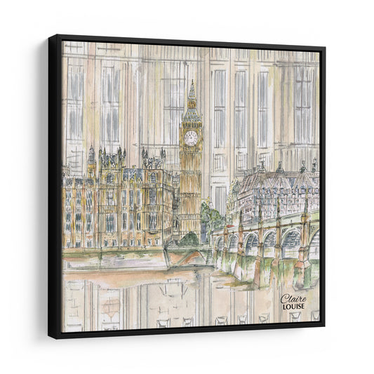 Big Ben & Houses of Parliament Framed Canvas Print
