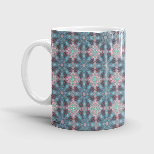 Boho Salvia Blue Ceramic Mug