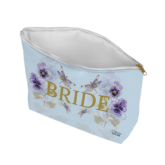 Bridal Pansies Cosmetic Bag