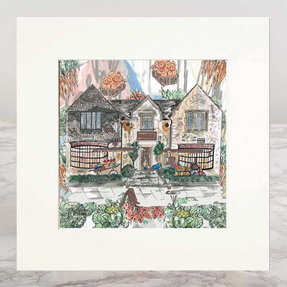 Broadway Deli Mounted Print