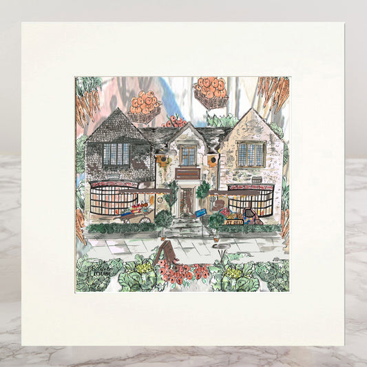 Broadway Deli Mounted Print