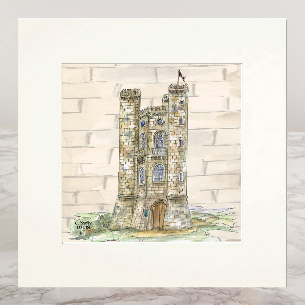 The Broadway Tower Costwolds Mounted Print