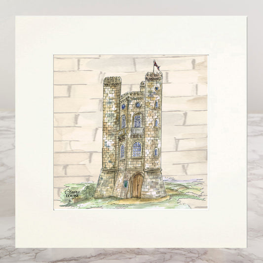 The Broadway Tower Costwolds Mounted Print