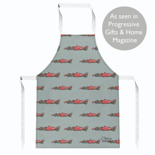 Car Racing Kitchen Apron