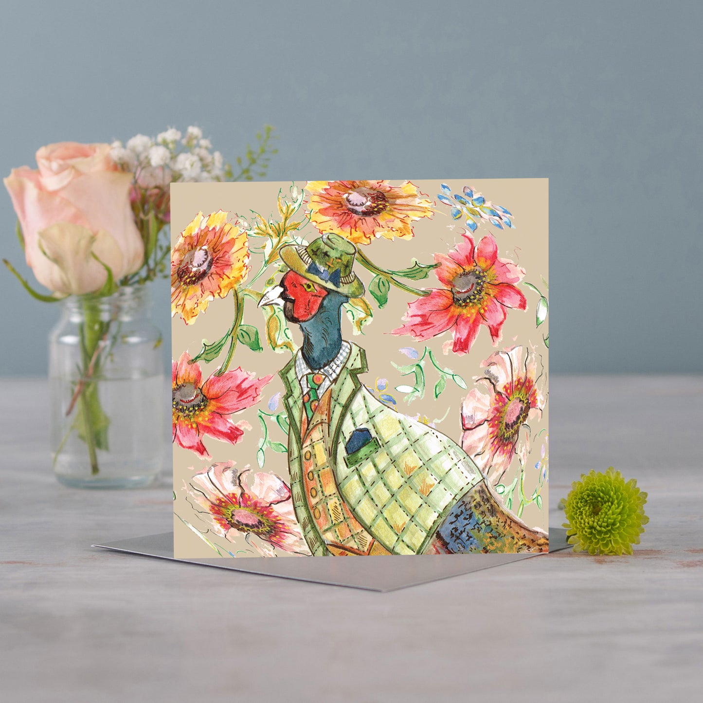 Cottage Pheasant Greetings Card - Pack of 6