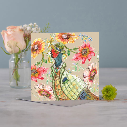 Cottage Pheasant Greetings Card - Pack of 6