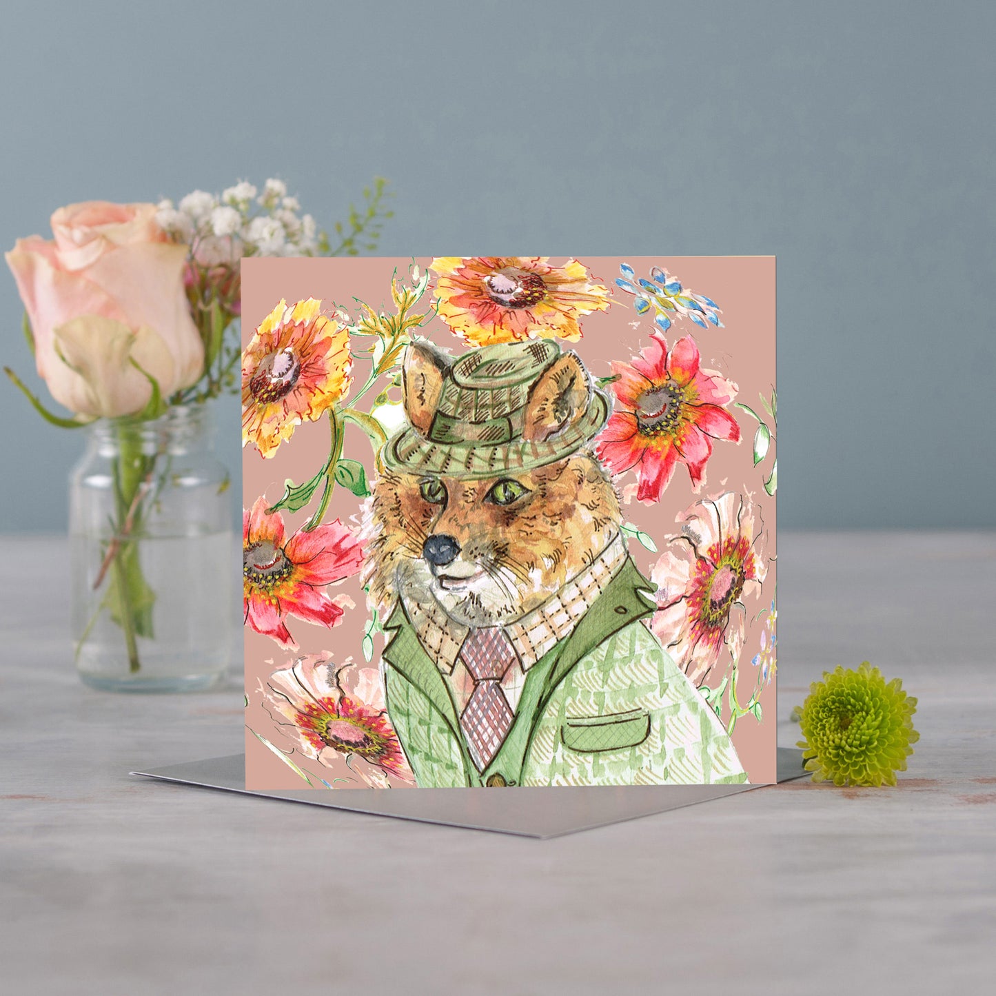 Cottage Fox Greetings Card - Pack of 6