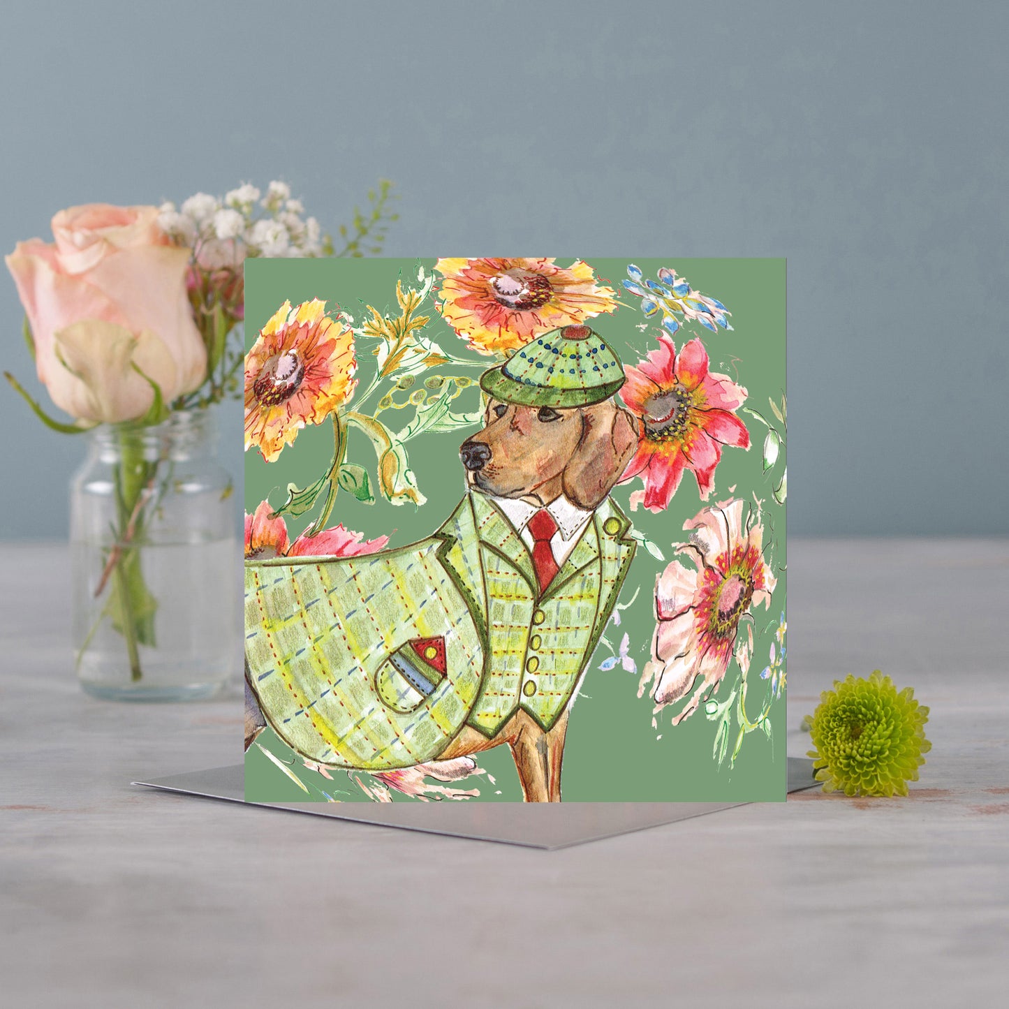 Cottage Hound Greetings Card - Pack of 6