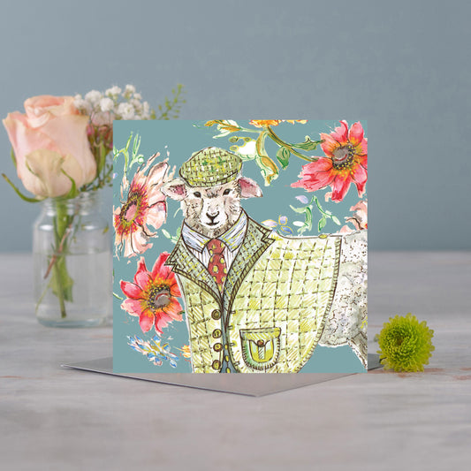 Cottage Sheep Greetings Card - Pack of 6