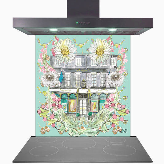 Tiffany in Full Bloom Kitchen Glass Splashback