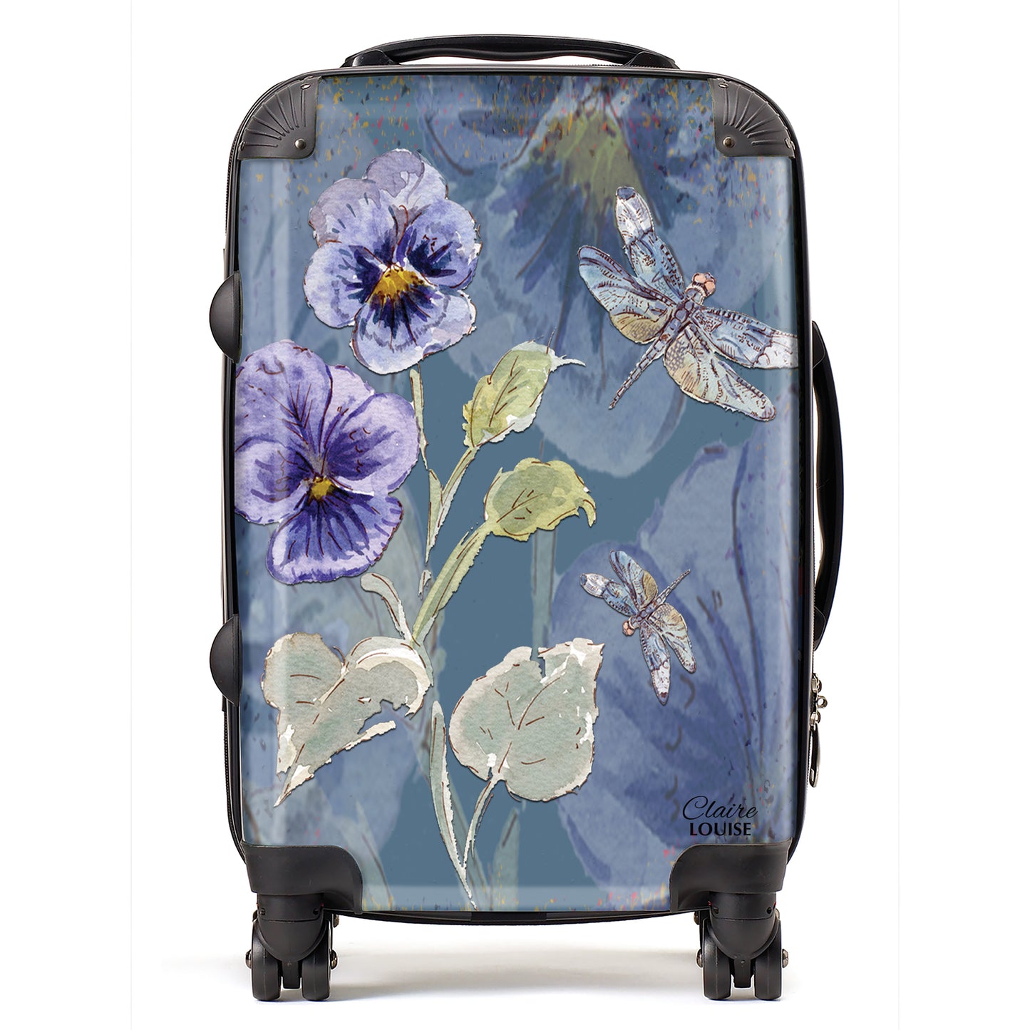 Powder Bloom Pansies Suitcase Collection