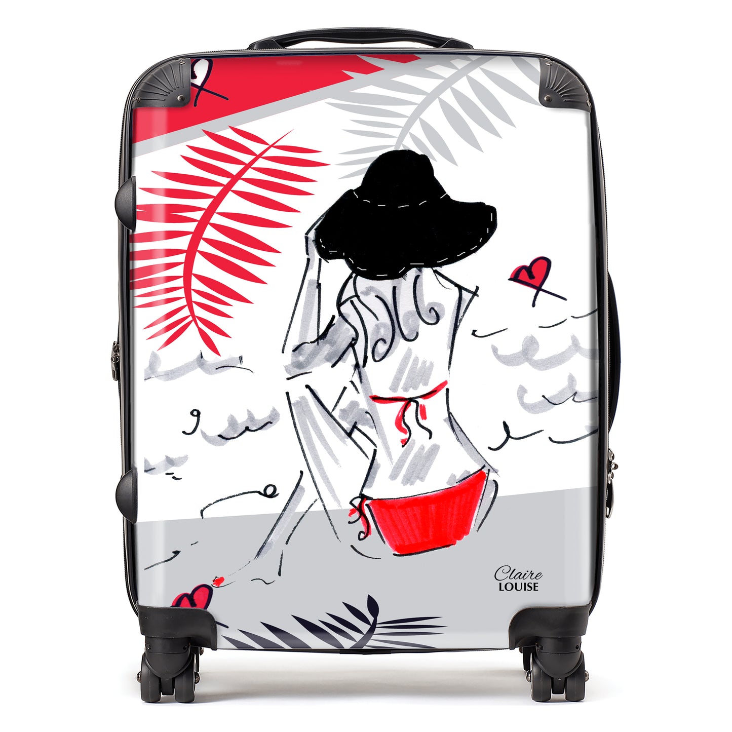 Girl on the Beach Suitcase Collection