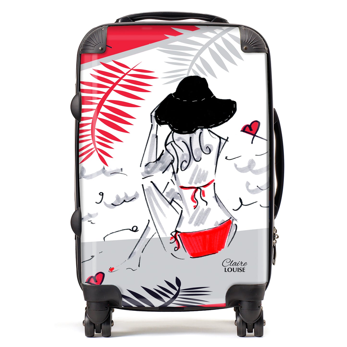 Girl on the Beach Suitcase Collection