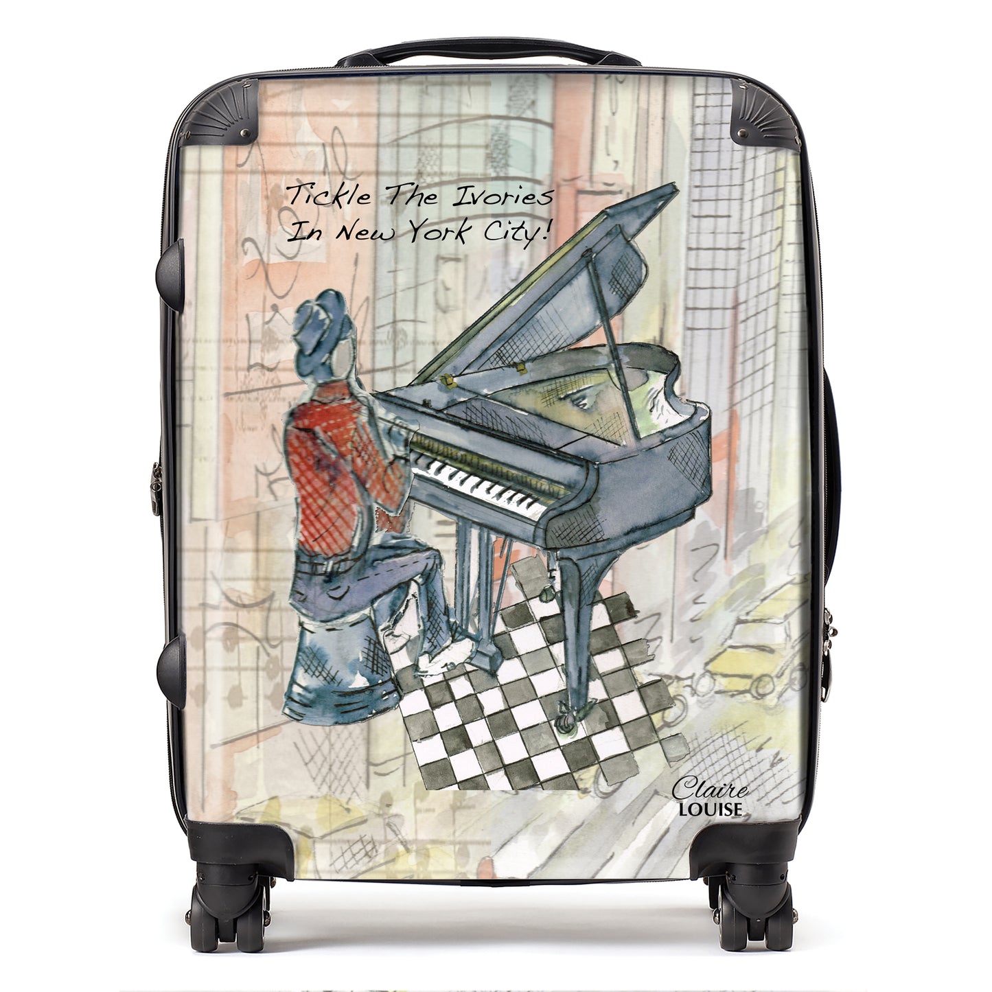 Tickle the Ivories in New York City Suitcase Collection