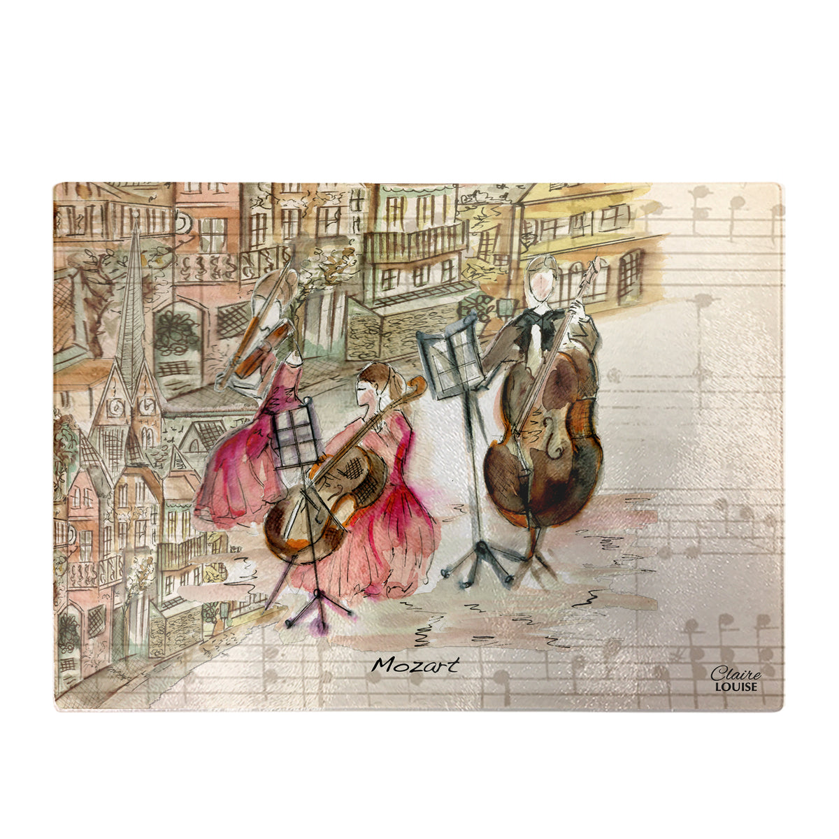 Mozart Glass Chopping Board