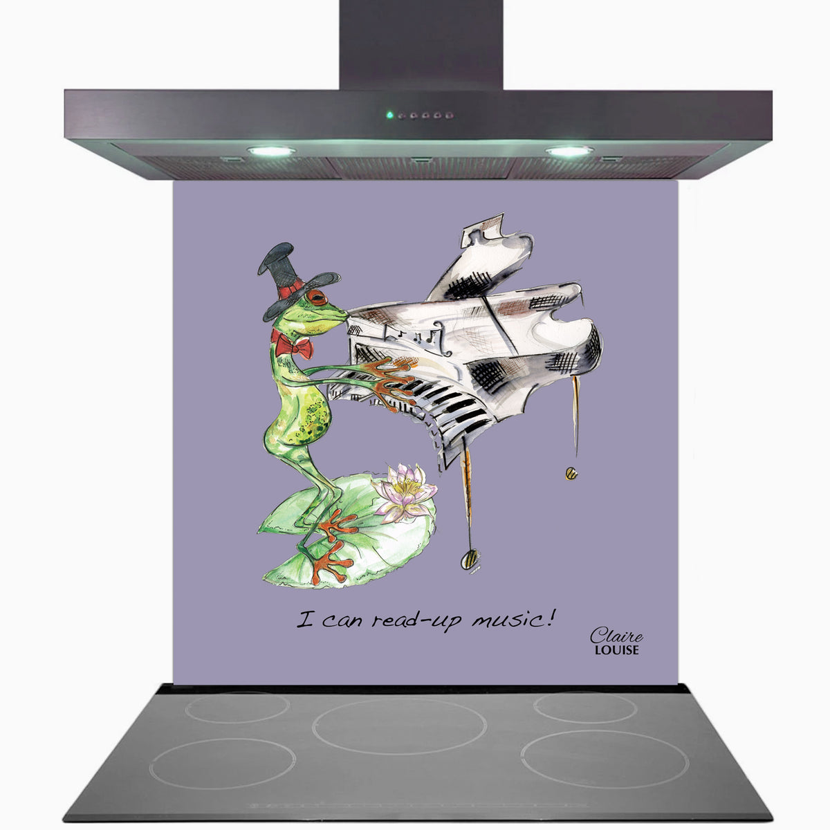 I Can Read-Up Music Kitchen Glass Splashback