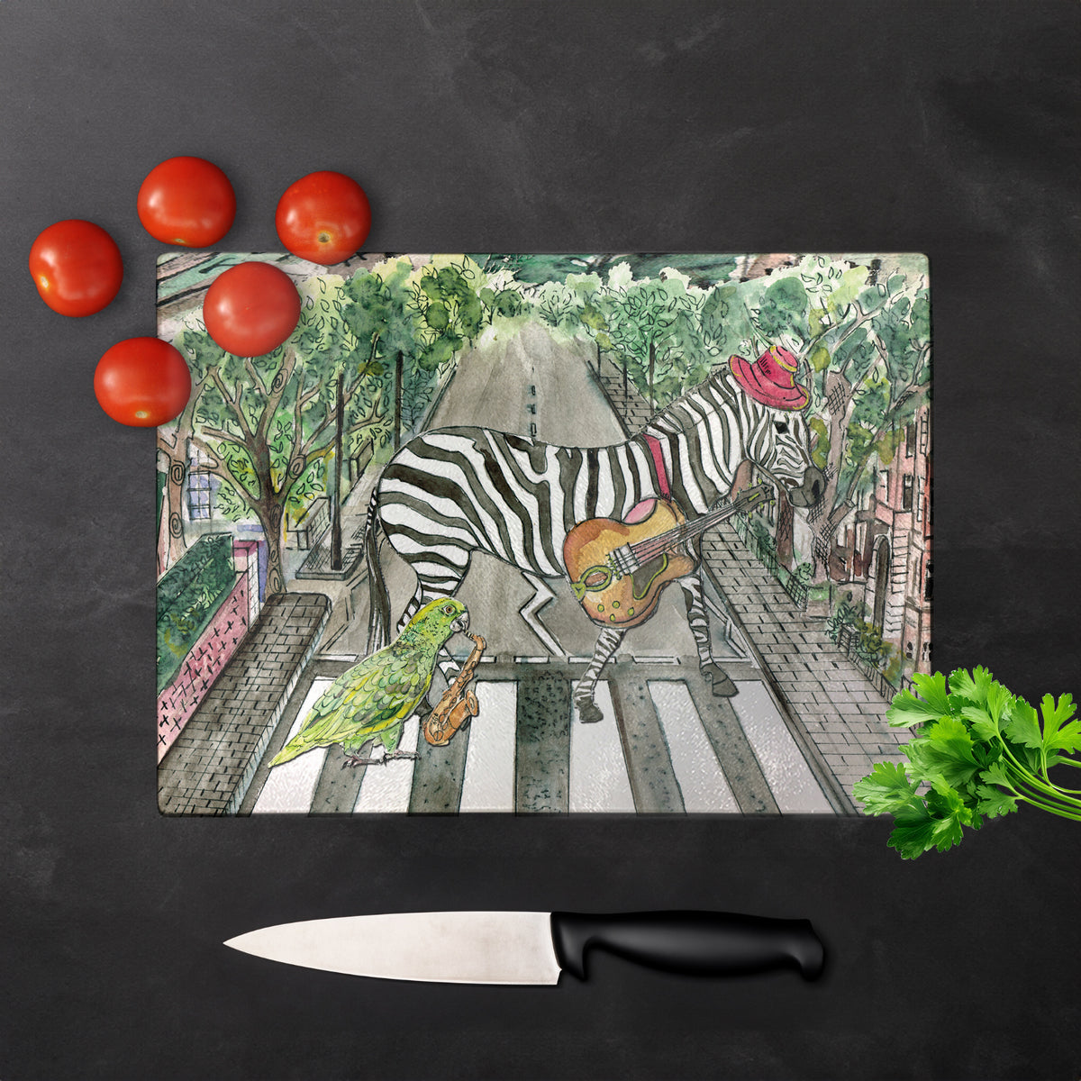 Abbey Road Glass Chopping Board