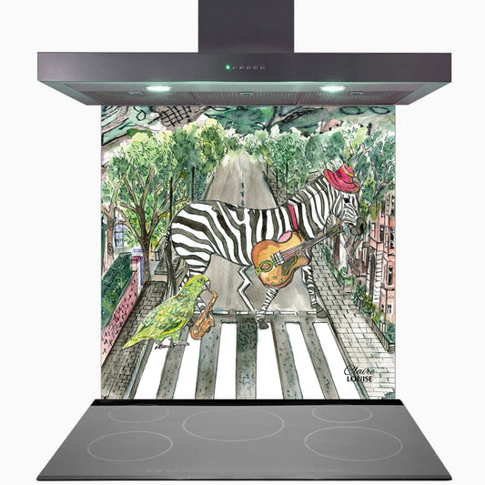 Abbey Road Kitchen Glass Splashback