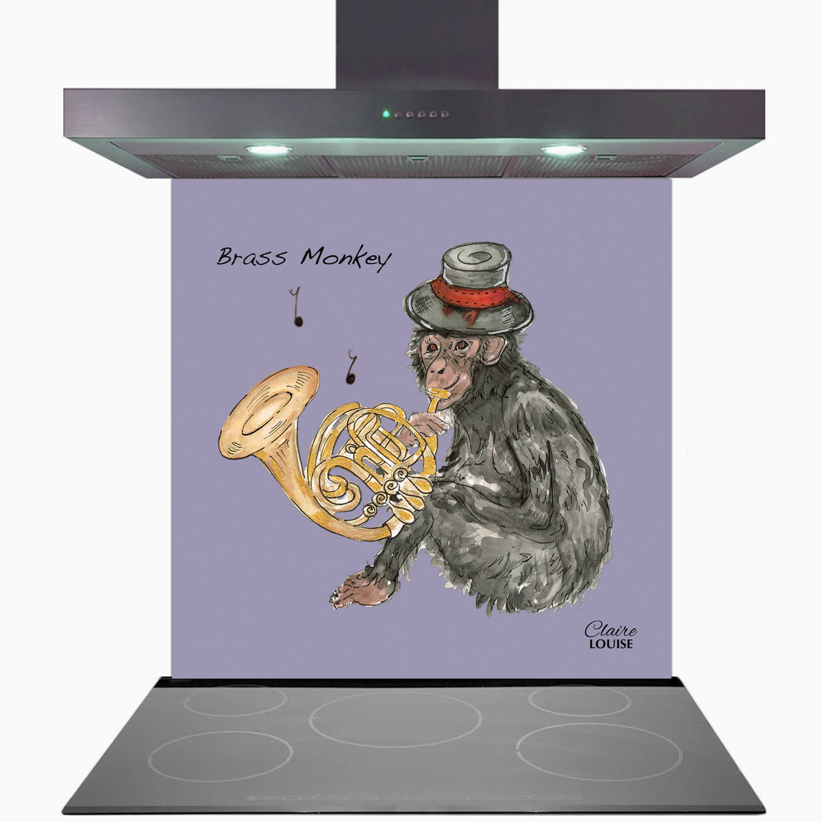 Brass Monkey Kitchen Glass Splashback