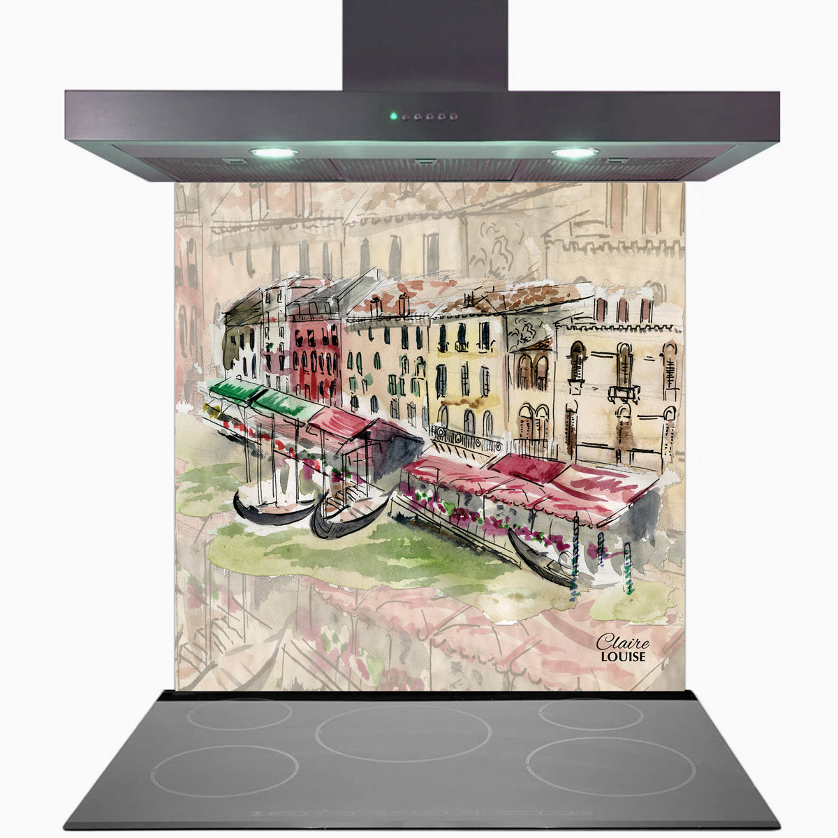 Venice Kitchen Glass Splashback