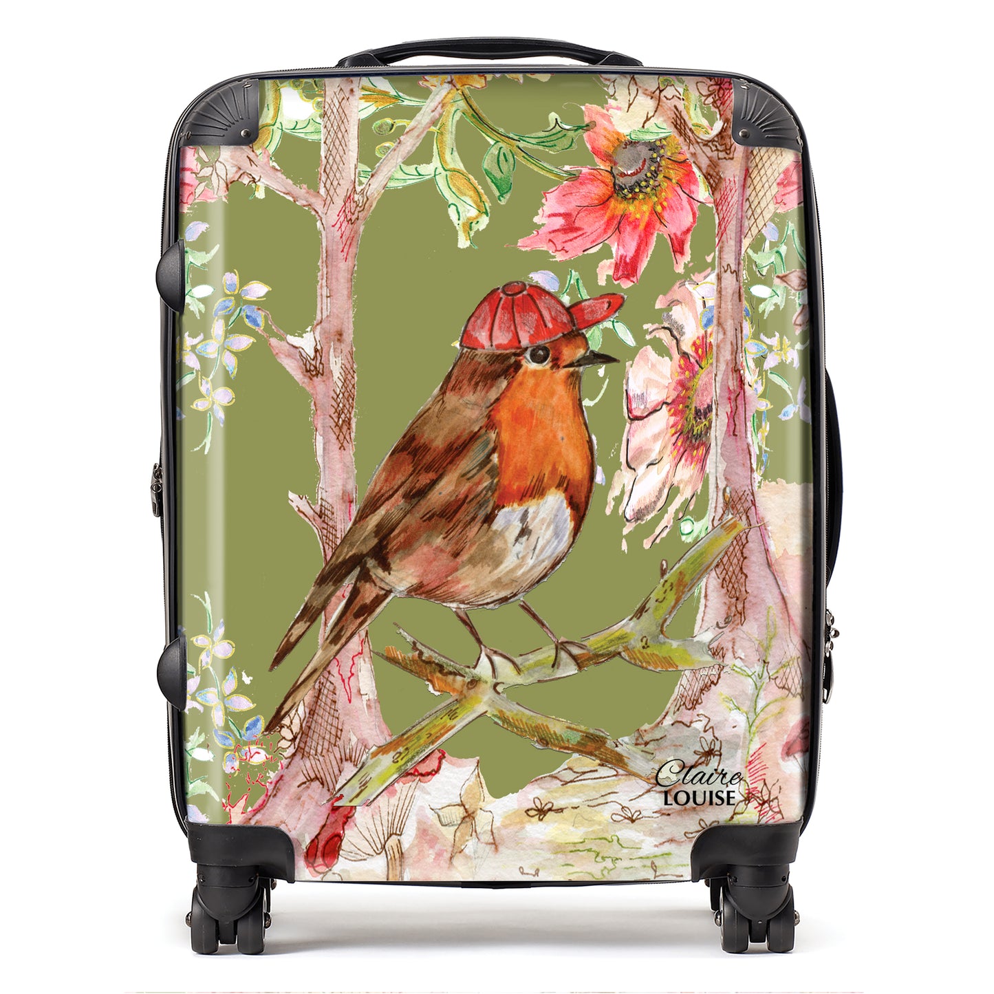Whimsical Robin Suitcase Collection