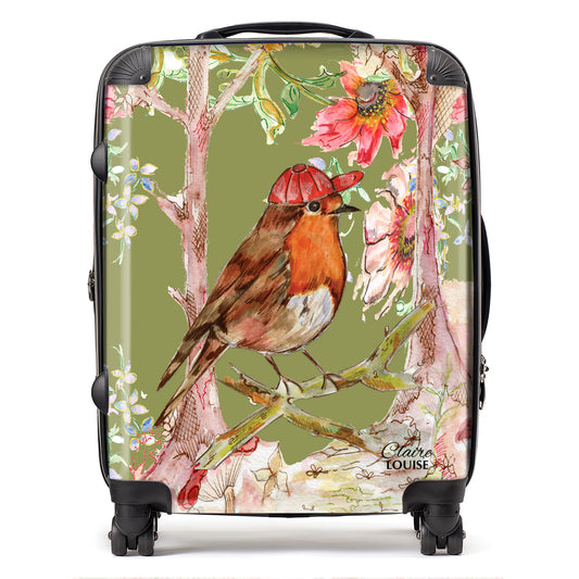 Whimsical Robin Suitcase Collection