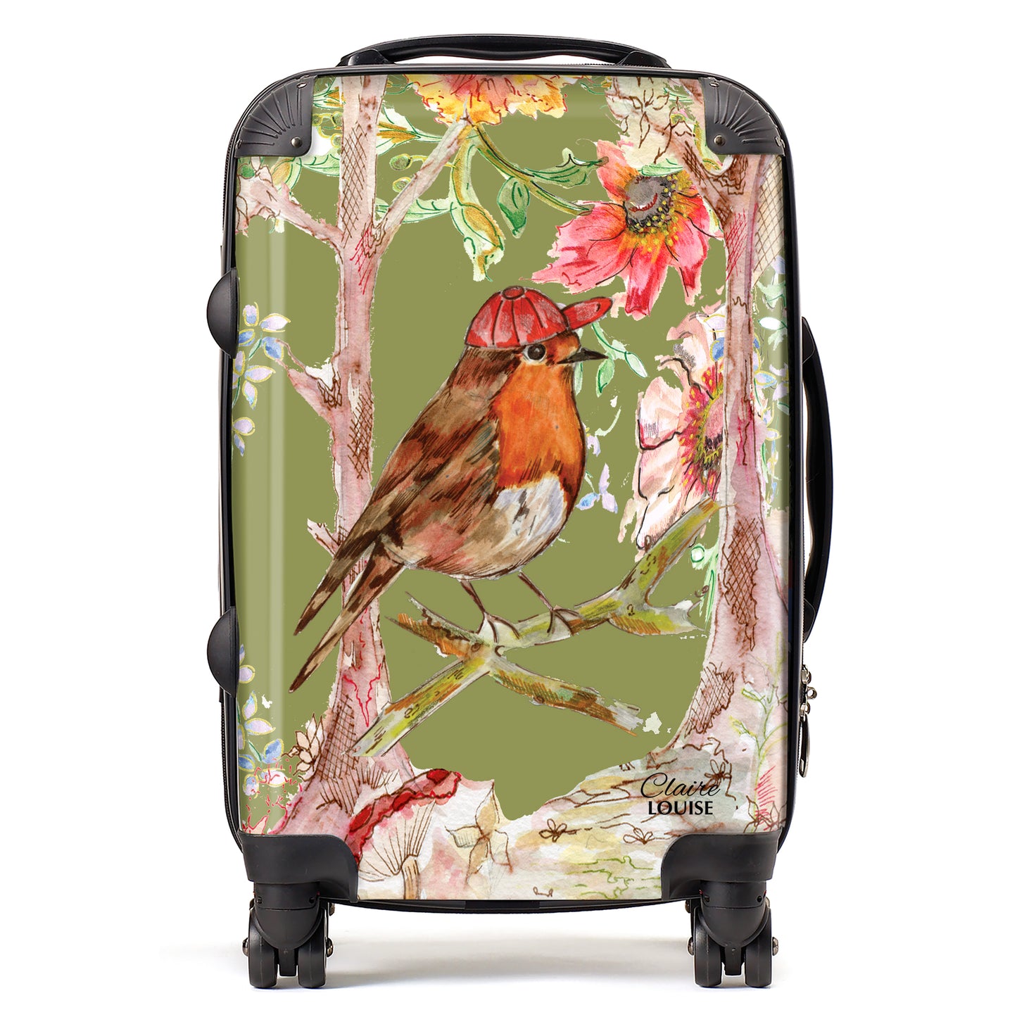 Whimsical Robin Suitcase Collection