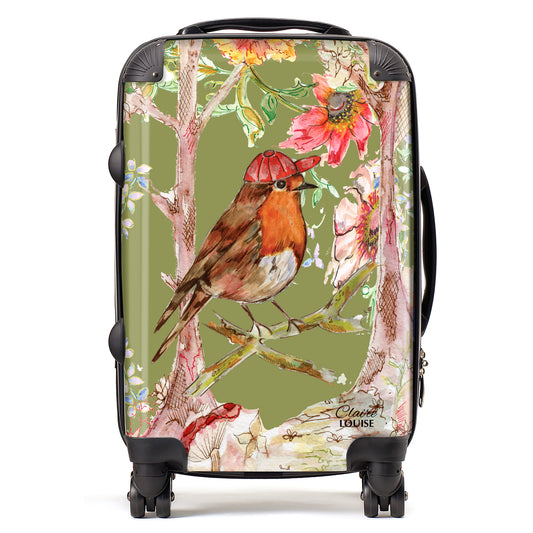 Whimsical Robin Suitcase Collection