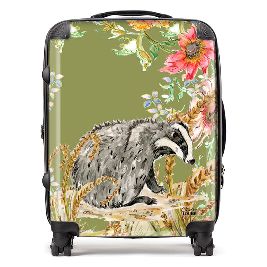 Whimsical Badger Suitcase Collection