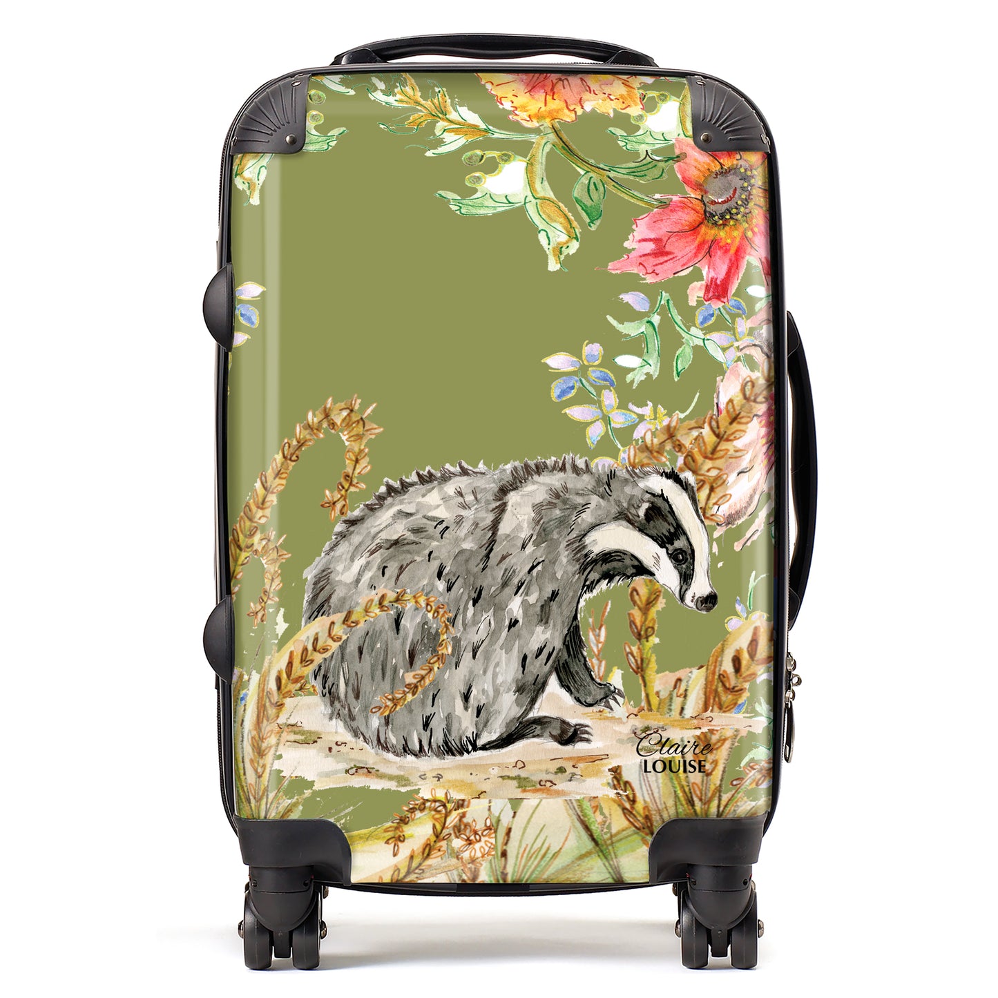 Whimsical Badger Suitcase Collection