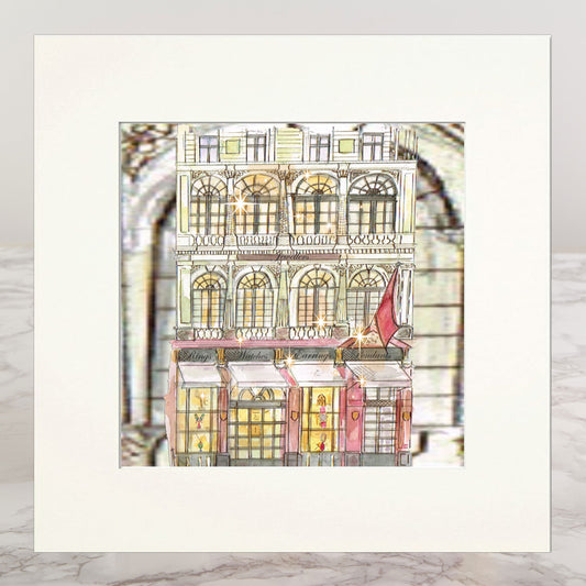 Cartier Jewellers Inspired Mounted Print