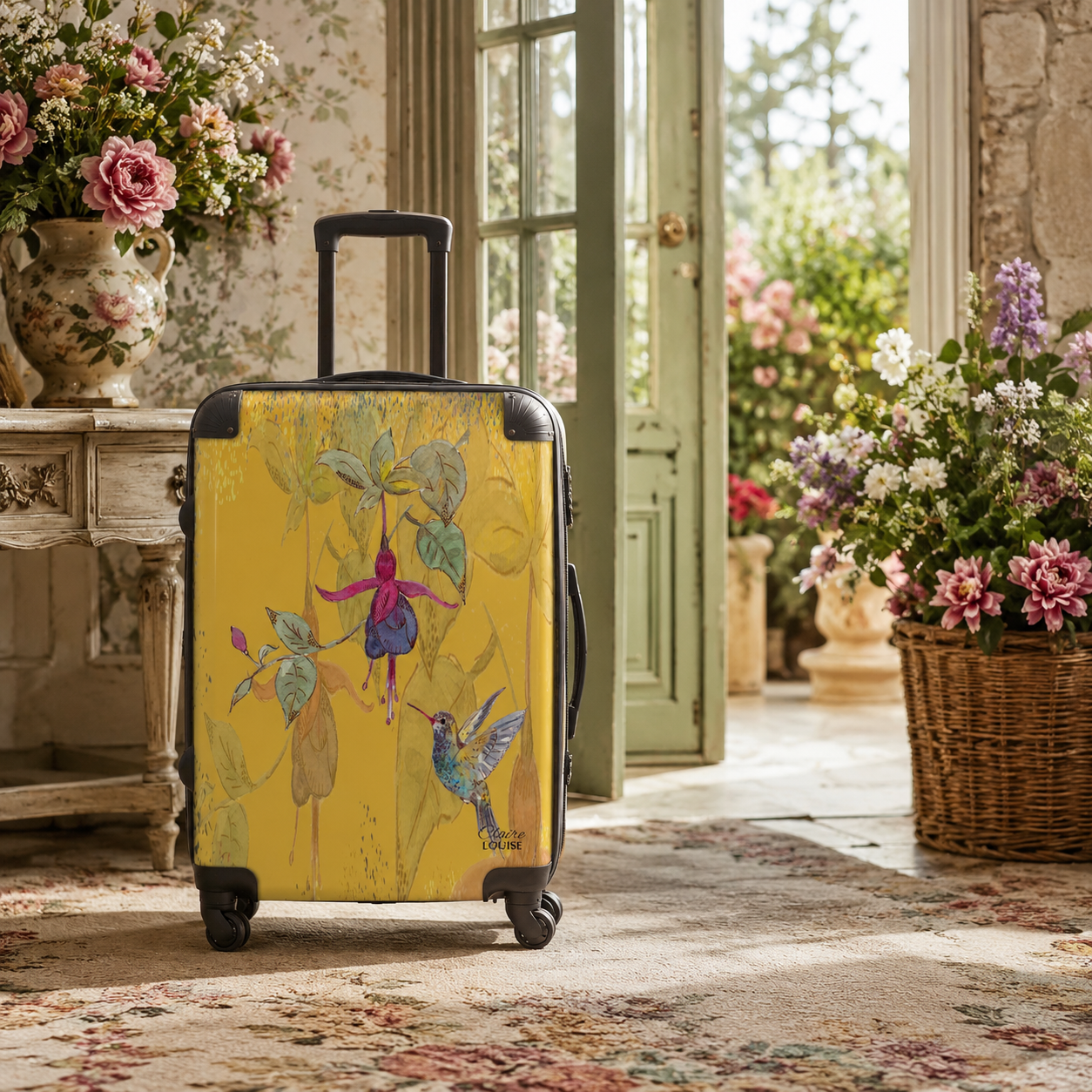 Powder Bloom Fuchsia Suitcase Collection