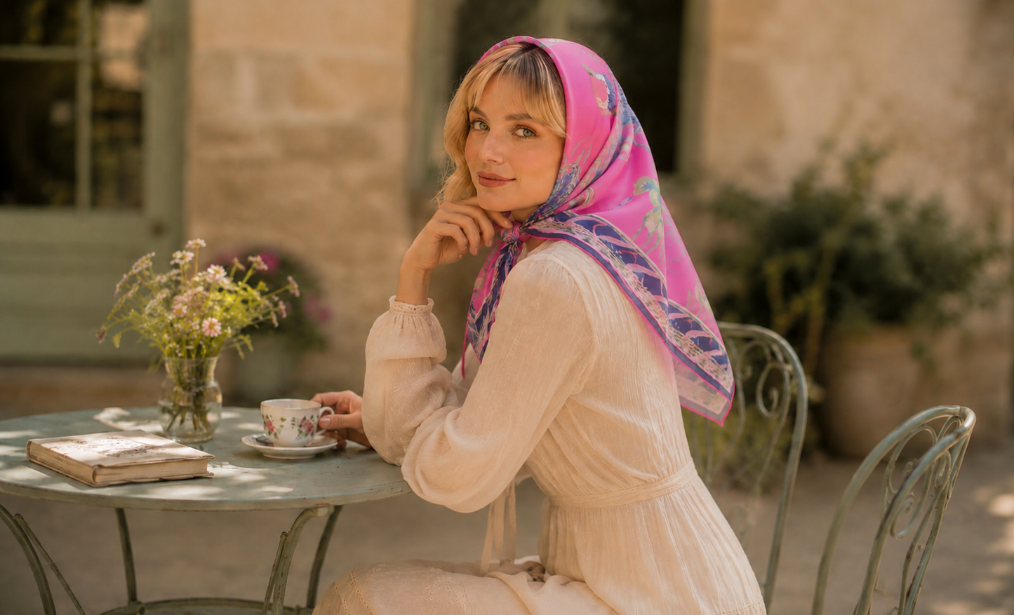 Pink Merlin Scarf